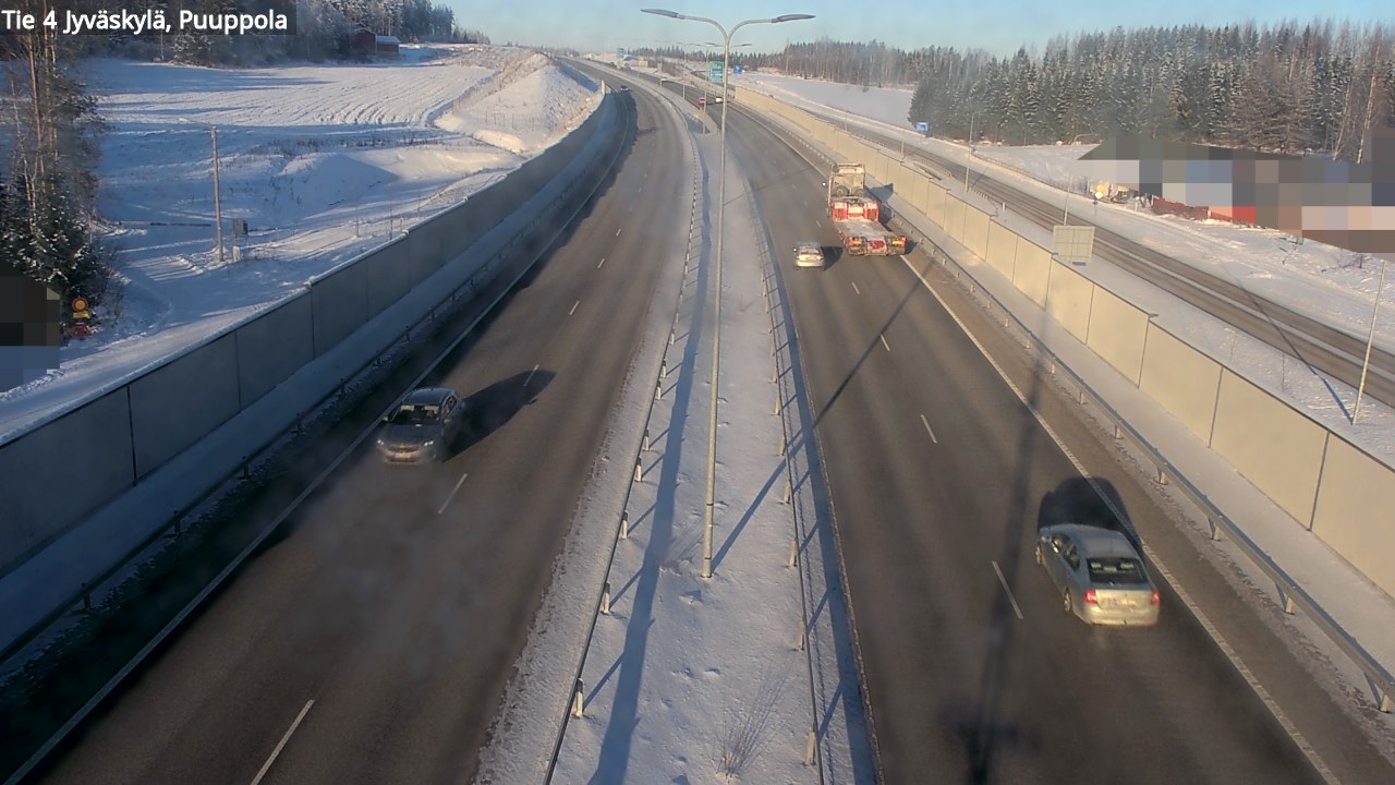 Weather Camera Image Väg 4 Jyväskylä, Puuppola, Jyväskylä, Keski-Suomi