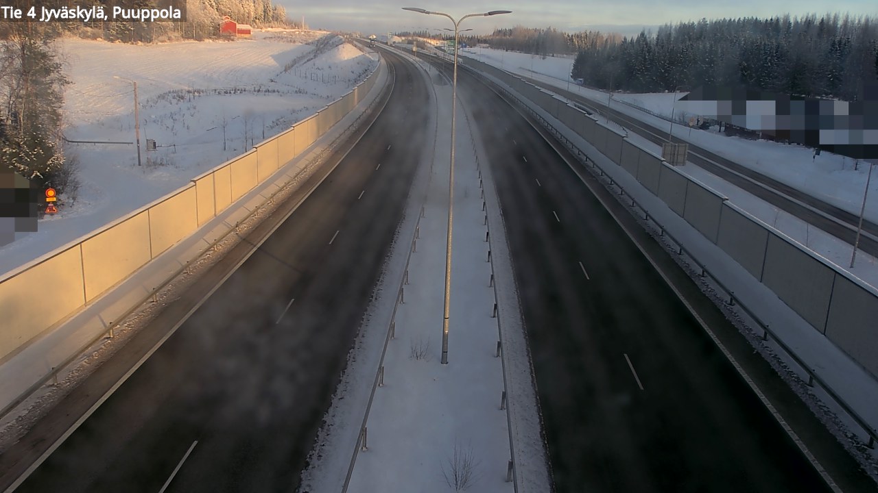 Weather Camera Image Road 4 Jyväskylä, Puuppola, Jyväskylä, Keski-Suomi