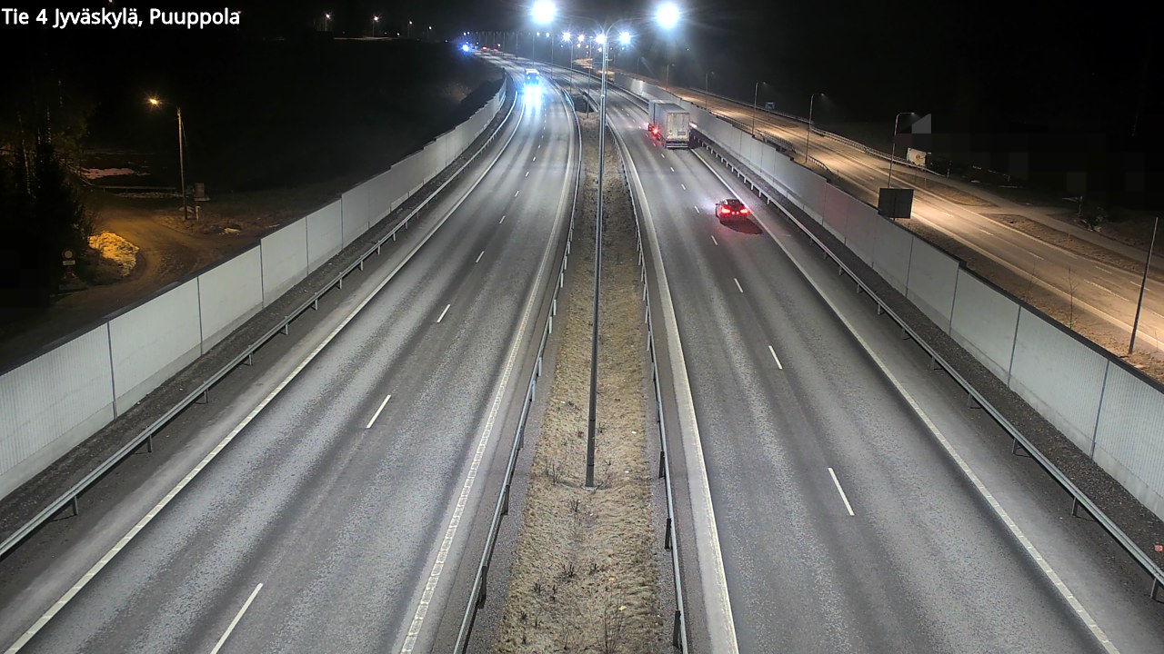 Weather Camera Image Väg 4 Jyväskylä, Puuppola, Jyväskylä, Keski-Suomi