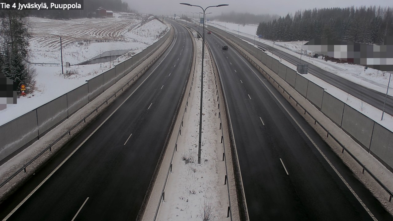 Weather Camera Image Väg 4 Jyväskylä, Puuppola, Jyväskylä, Keski-Suomi