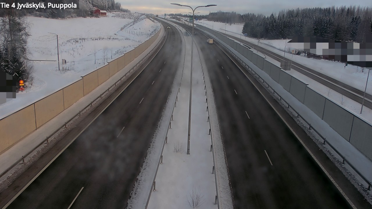 Weather Camera Image Road 4 Jyväskylä, Puuppola, Jyväskylä, Keski-Suomi