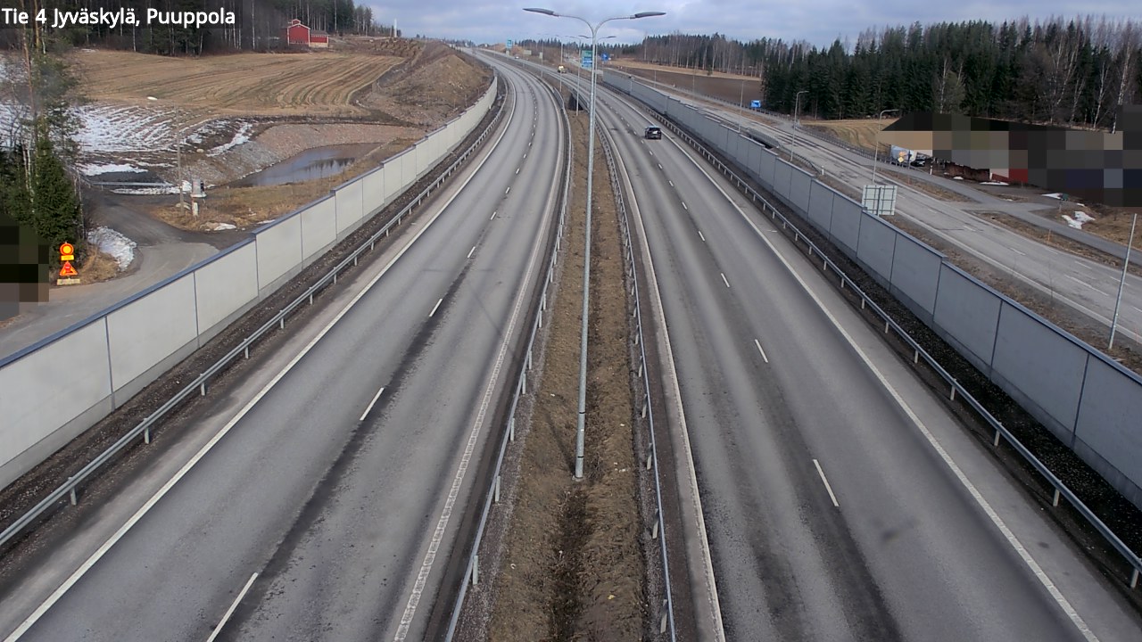 Weather Camera Image Road 4 Jyväskylä, Puuppola, Jyväskylä, Keski-Suomi