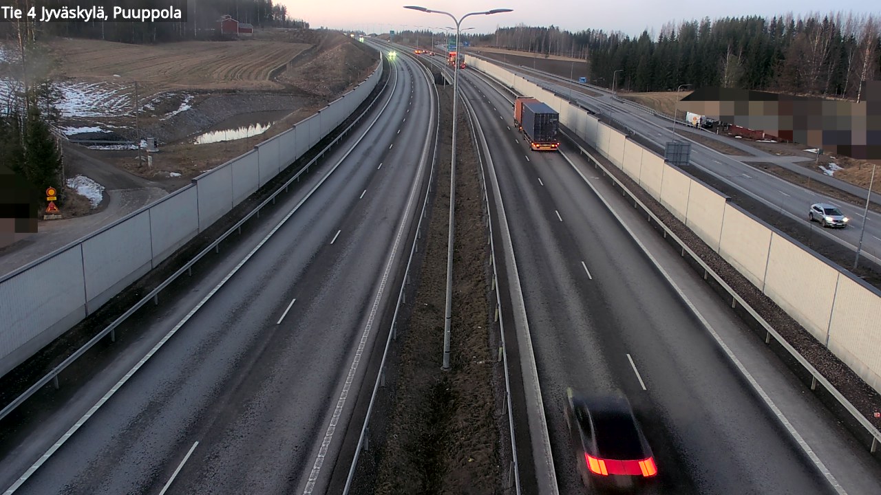 Weather Camera Image Väg 4 Jyväskylä, Puuppola, Jyväskylä, Keski-Suomi