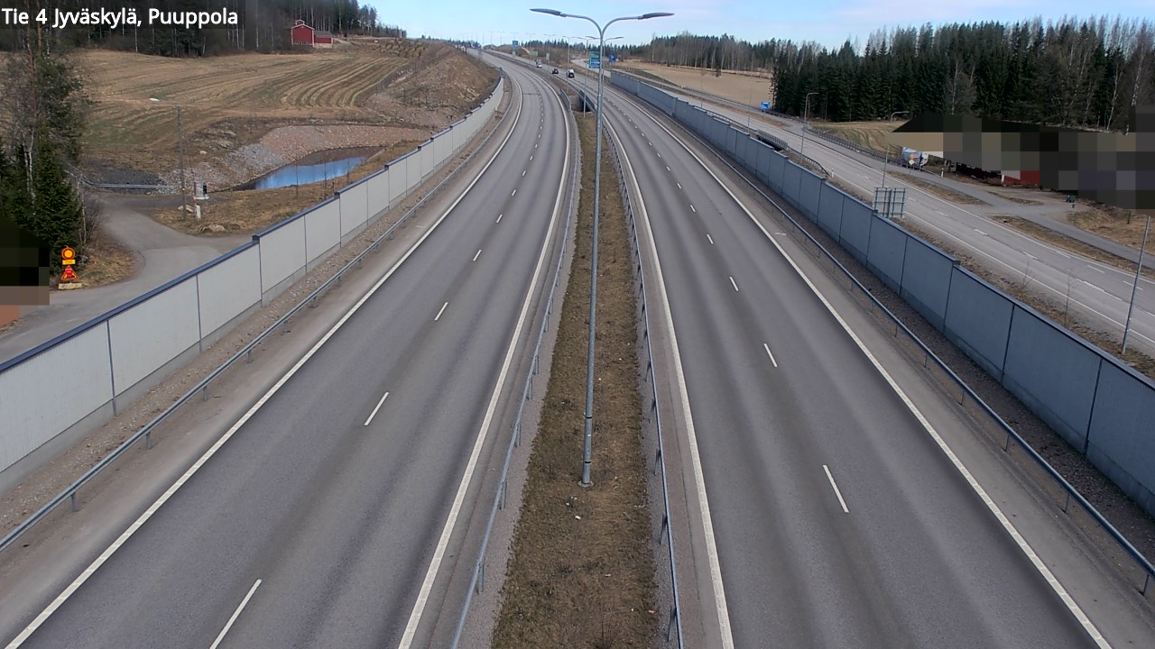 Weather Camera Image Road 4 Jyväskylä, Puuppola, Jyväskylä, Keski-Suomi