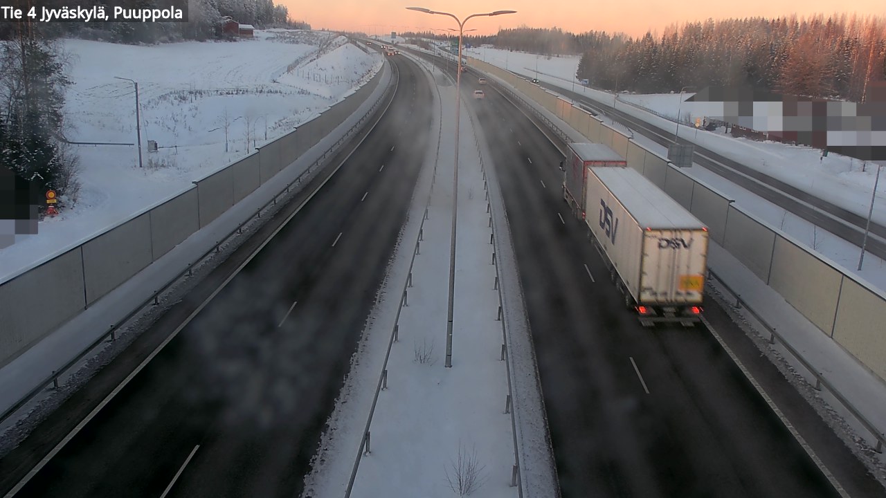 Weather Camera Image Väg 4 Jyväskylä, Puuppola, Jyväskylä, Keski-Suomi