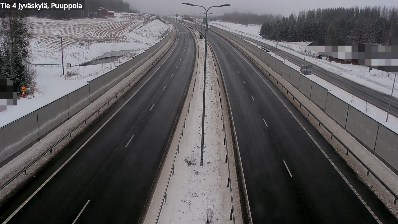 Weather Camera Image Väg 4 Jyväskylä, Puuppola, Jyväskylä, Keski-Suomi