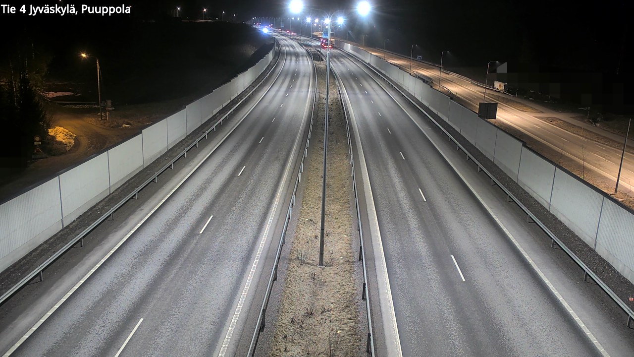 Weather Camera Image Väg 4 Jyväskylä, Puuppola, Jyväskylä, Keski-Suomi