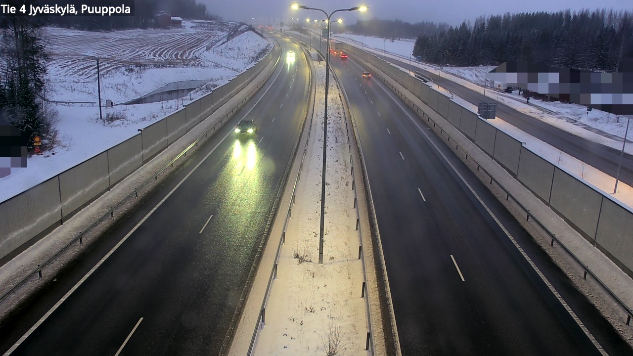 Weather Camera Image Road 4 Jyväskylä, Puuppola, Jyväskylä, Keski-Suomi