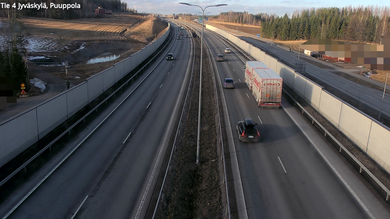 Weather Camera Image Road 4 Jyväskylä, Puuppola, Jyväskylä, Keski-Suomi