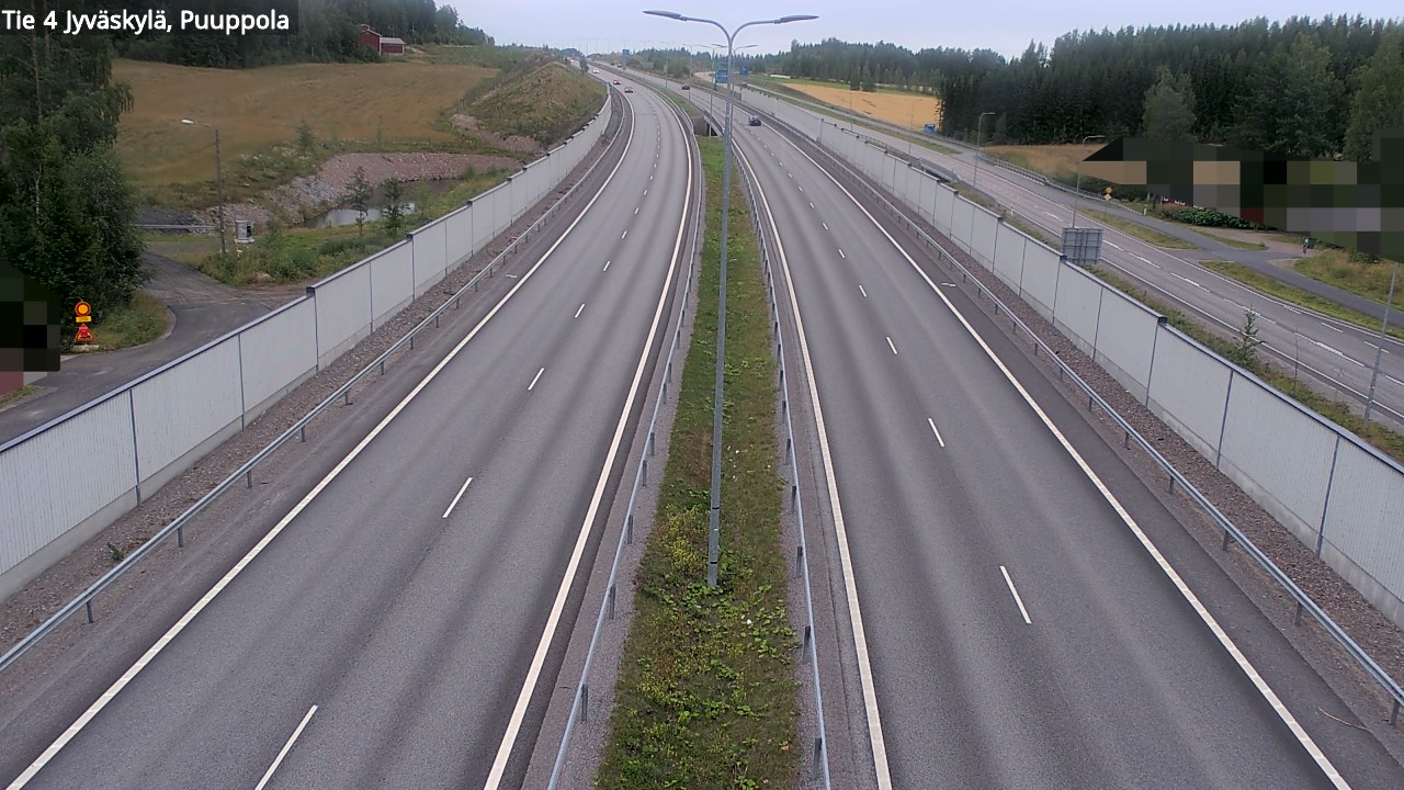 Weather Camera Image Road 4 Jyväskylä, Puuppola, Jyväskylä, Keski-Suomi
