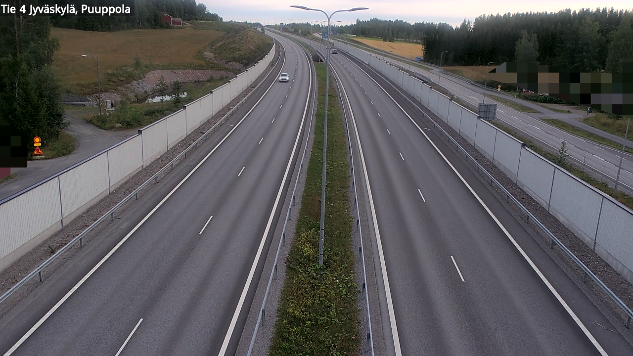 Weather Camera Image Road 4 Jyväskylä, Puuppola, Jyväskylä, Keski-Suomi