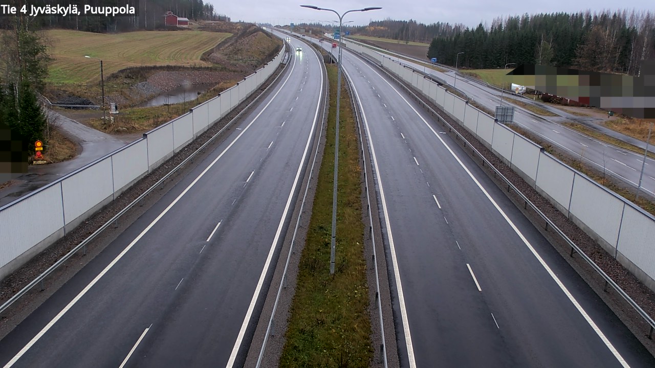 Weather Camera Image Väg 4 Jyväskylä, Puuppola, Jyväskylä, Keski-Suomi