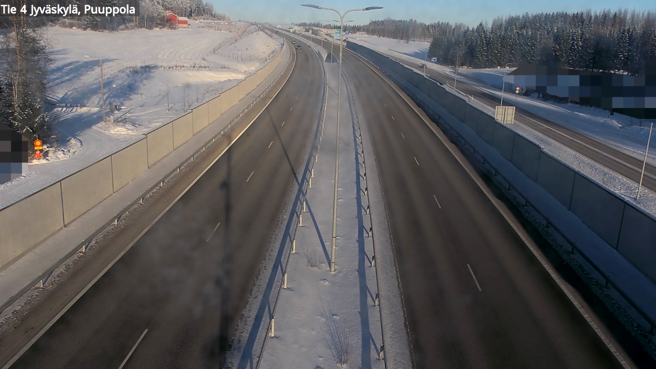 Weather Camera Image Road 4 Jyväskylä, Puuppola, Jyväskylä, Keski-Suomi