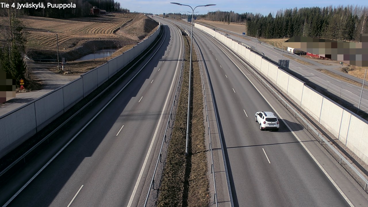 Weather Camera Image Väg 4 Jyväskylä, Puuppola, Jyväskylä, Keski-Suomi
