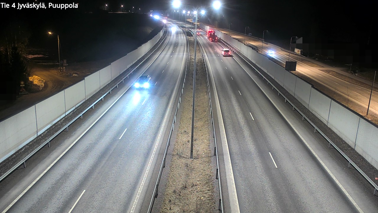 Weather Camera Image Väg 4 Jyväskylä, Puuppola, Jyväskylä, Keski-Suomi