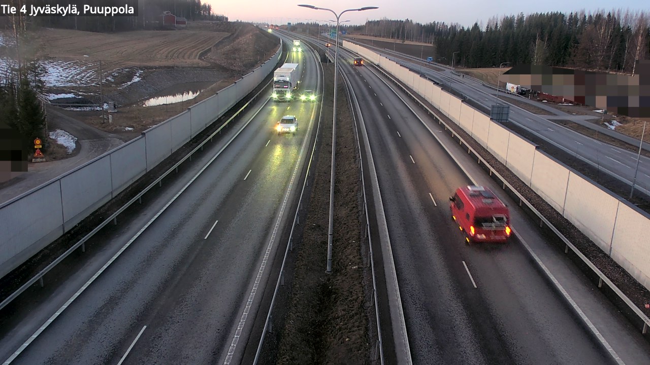 Weather Camera Image Väg 4 Jyväskylä, Puuppola, Jyväskylä, Keski-Suomi