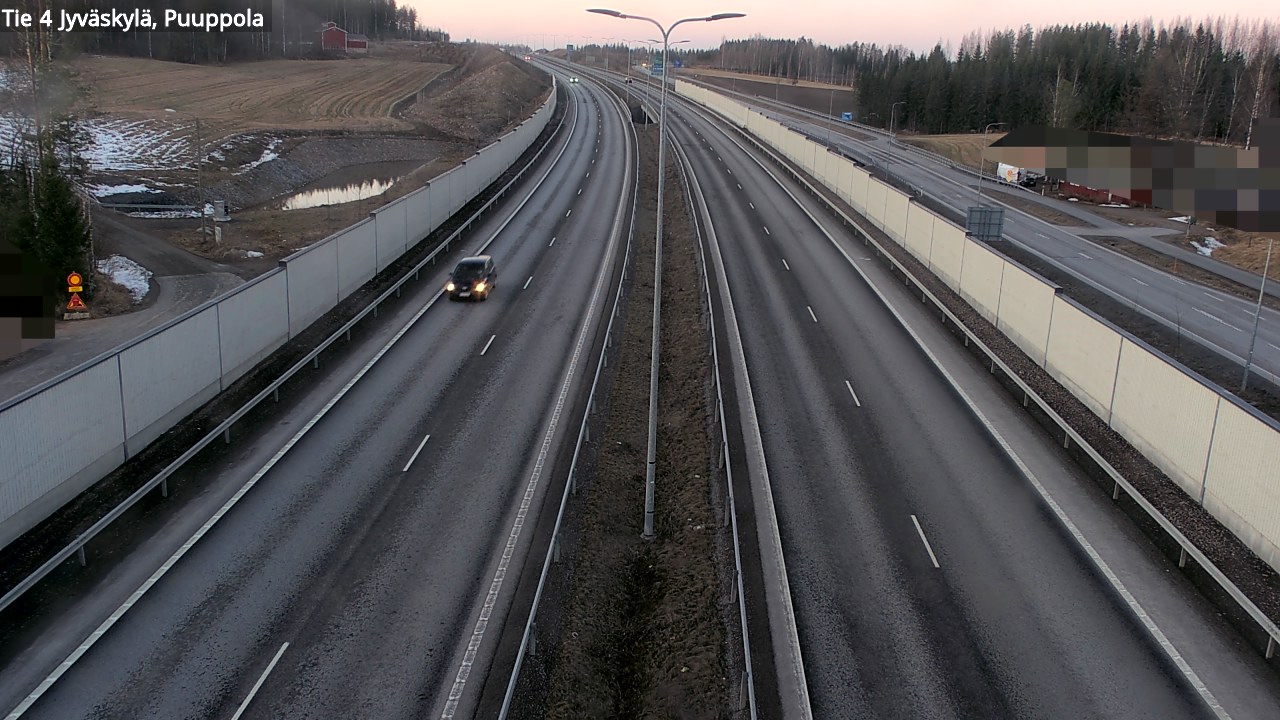 Weather Camera Image Väg 4 Jyväskylä, Puuppola, Jyväskylä, Keski-Suomi