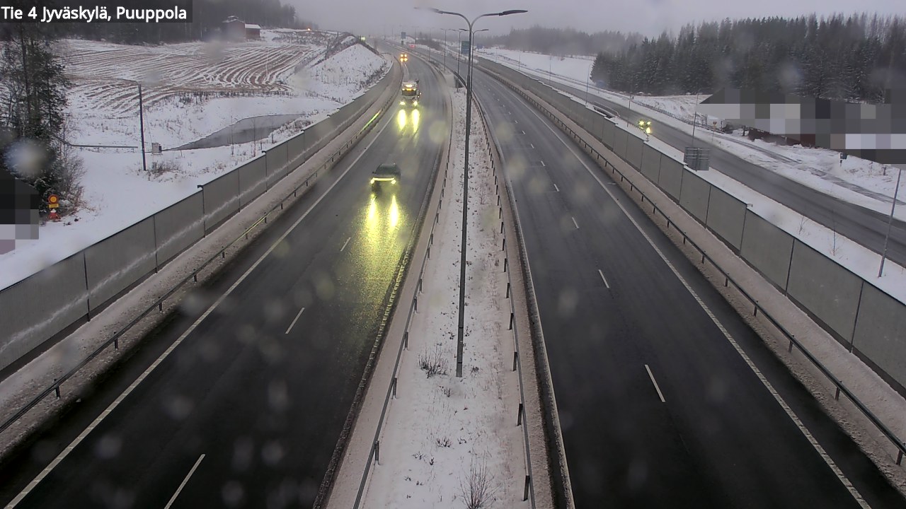 Weather Camera Image Road 4 Jyväskylä, Puuppola, Jyväskylä, Keski-Suomi