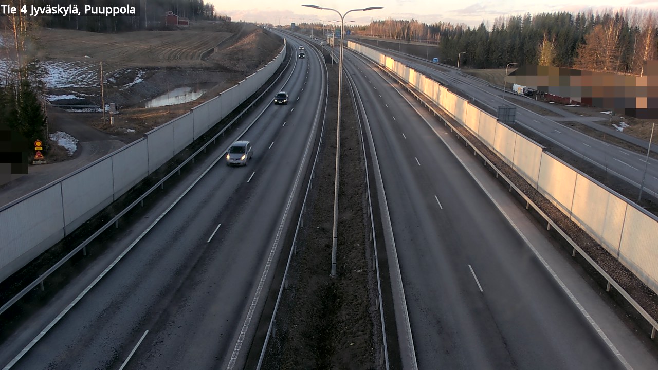Weather Camera Image Väg 4 Jyväskylä, Puuppola, Jyväskylä, Keski-Suomi