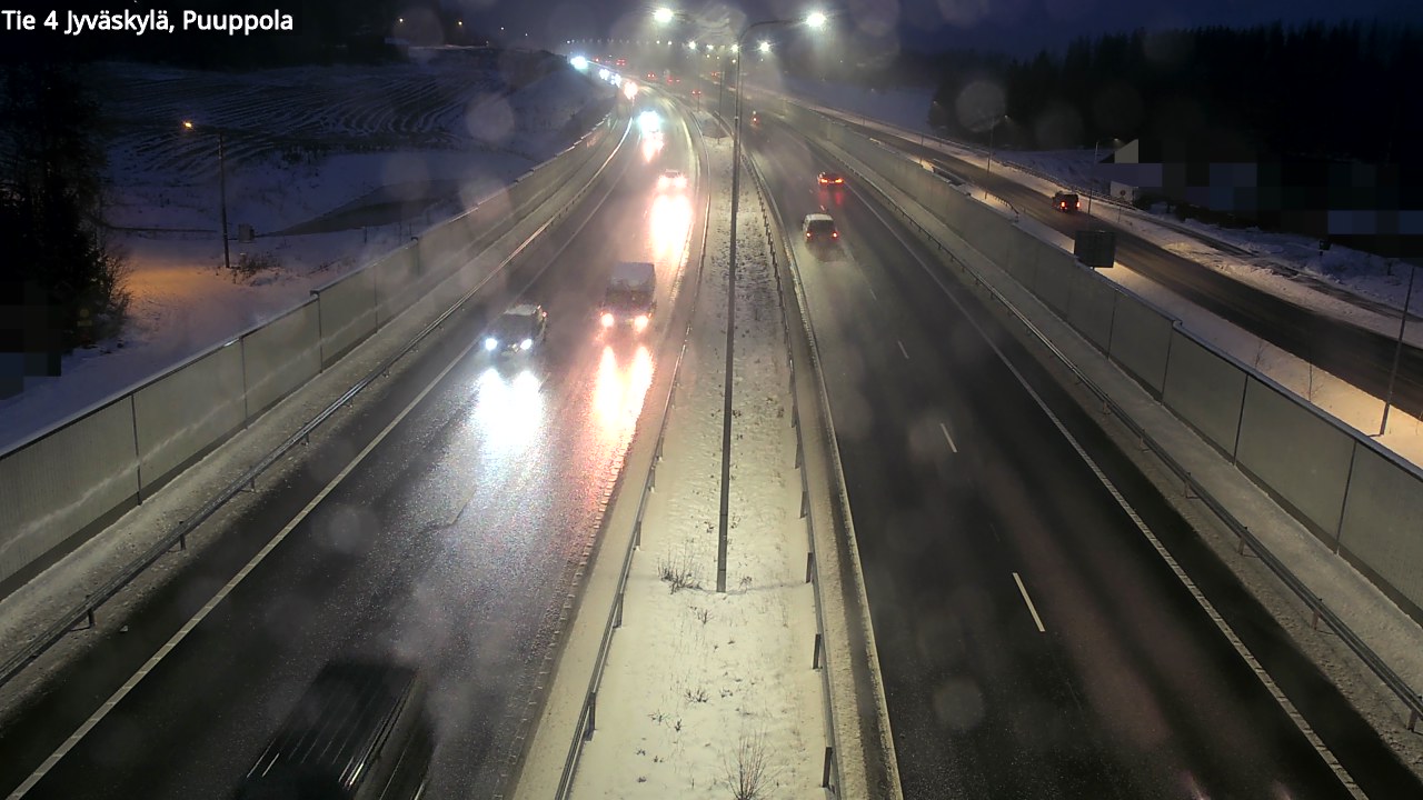 Weather Camera Image Road 4 Jyväskylä, Puuppola, Jyväskylä, Keski-Suomi