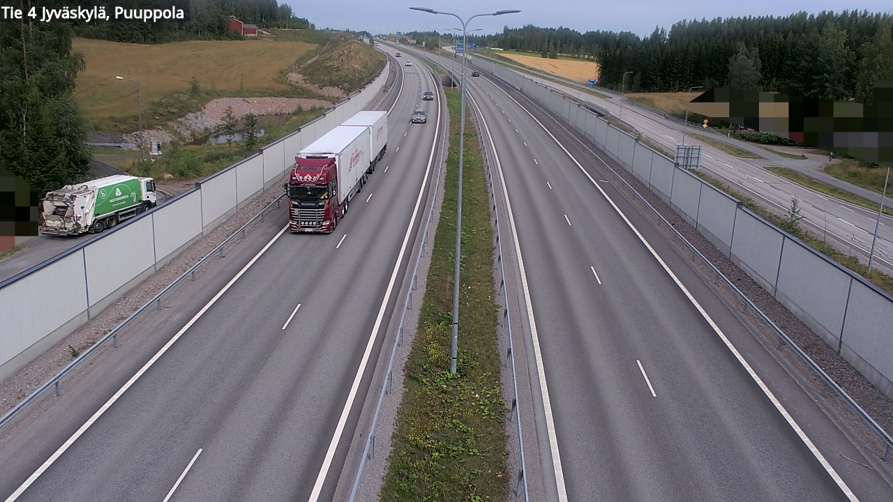 Weather Camera Image Väg 4 Jyväskylä, Puuppola, Jyväskylä, Keski-Suomi