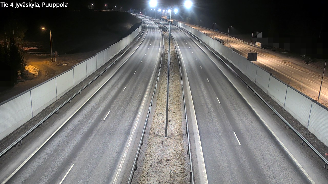 Weather Camera Image Väg 4 Jyväskylä, Puuppola, Jyväskylä, Keski-Suomi
