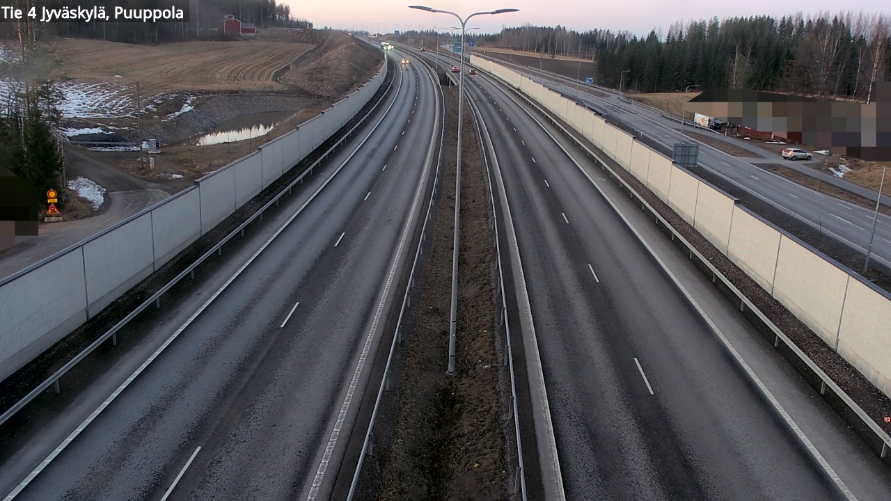 Weather Camera Image Väg 4 Jyväskylä, Puuppola, Jyväskylä, Keski-Suomi