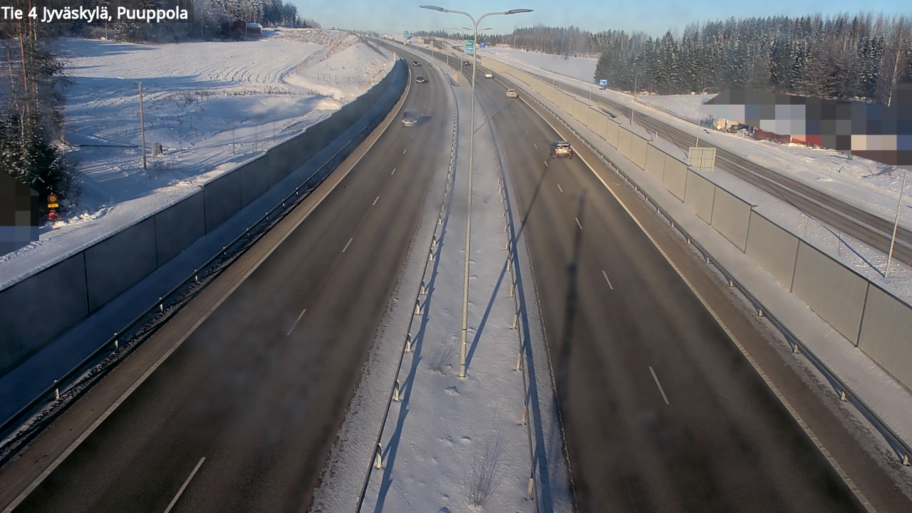 Weather Camera Image Väg 4 Jyväskylä, Puuppola, Jyväskylä, Keski-Suomi