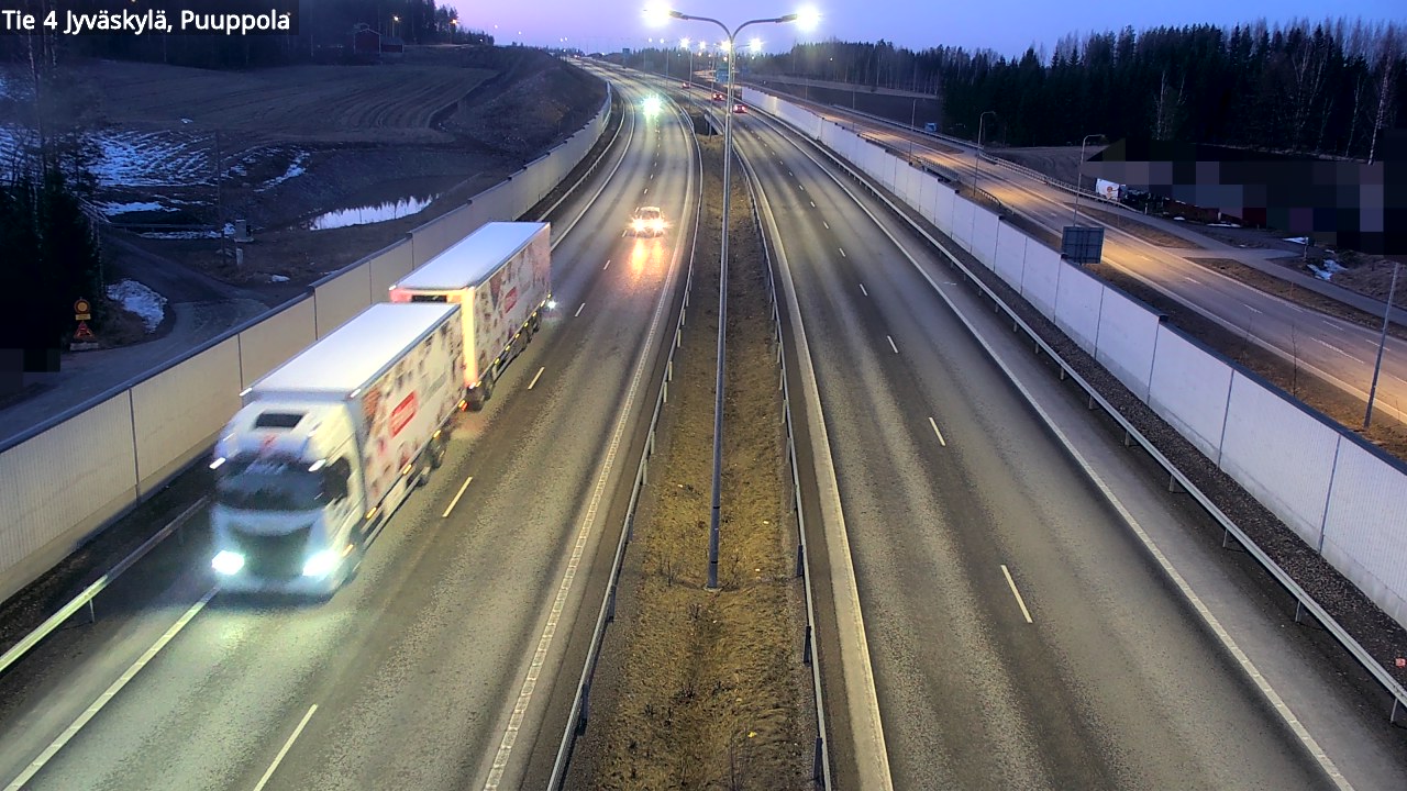 Weather Camera Image Väg 4 Jyväskylä, Puuppola, Jyväskylä, Keski-Suomi