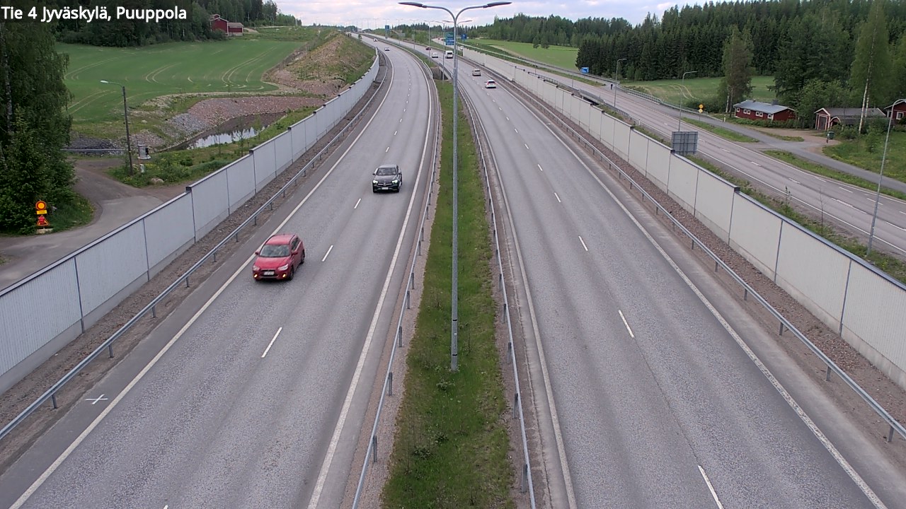 Weather Camera Image Road 4 Jyväskylä, Puuppola, Jyväskylä, Keski-Suomi