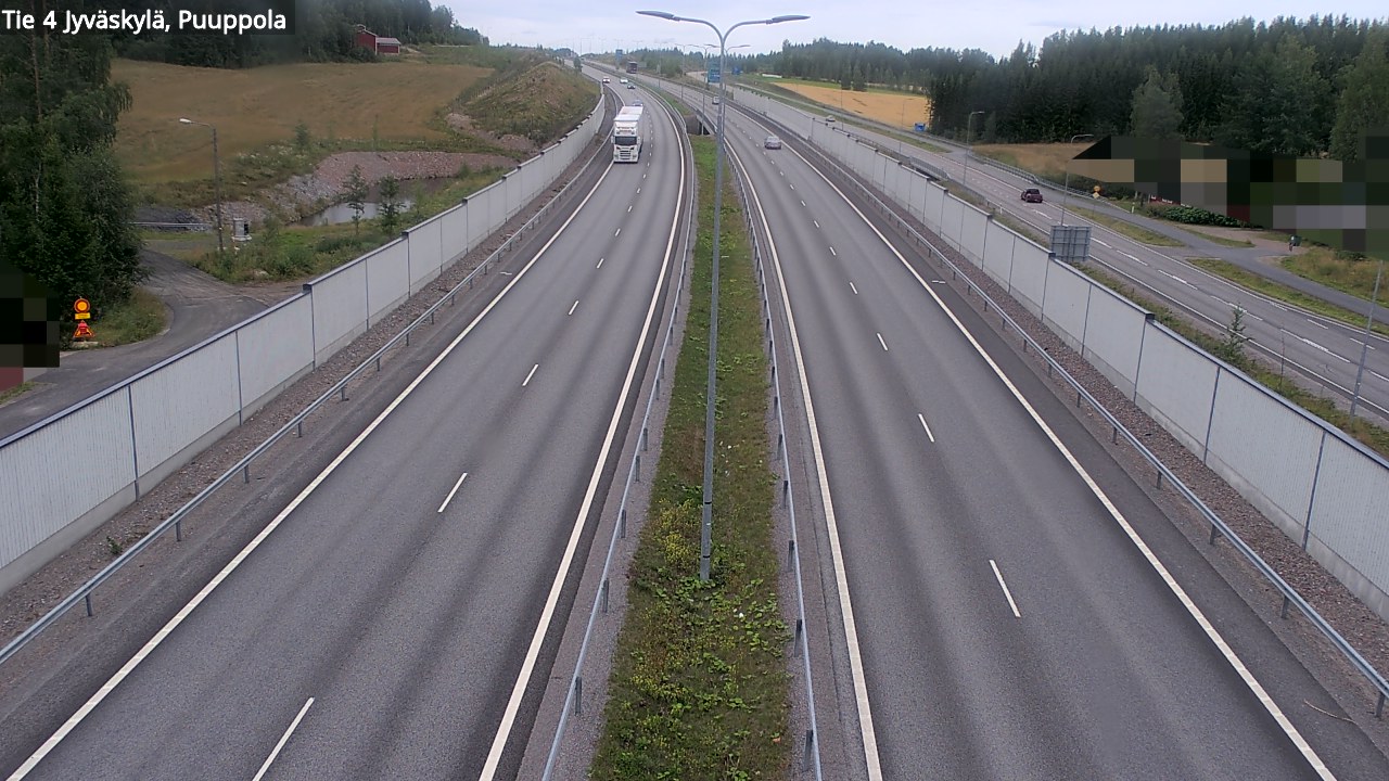 Weather Camera Image Road 4 Jyväskylä, Puuppola, Jyväskylä, Keski-Suomi