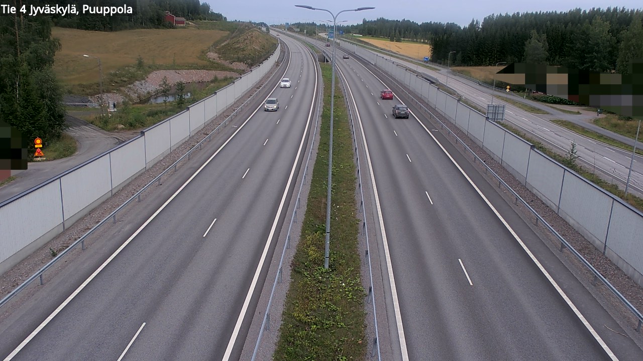 Weather Camera Image Väg 4 Jyväskylä, Puuppola, Jyväskylä, Keski-Suomi