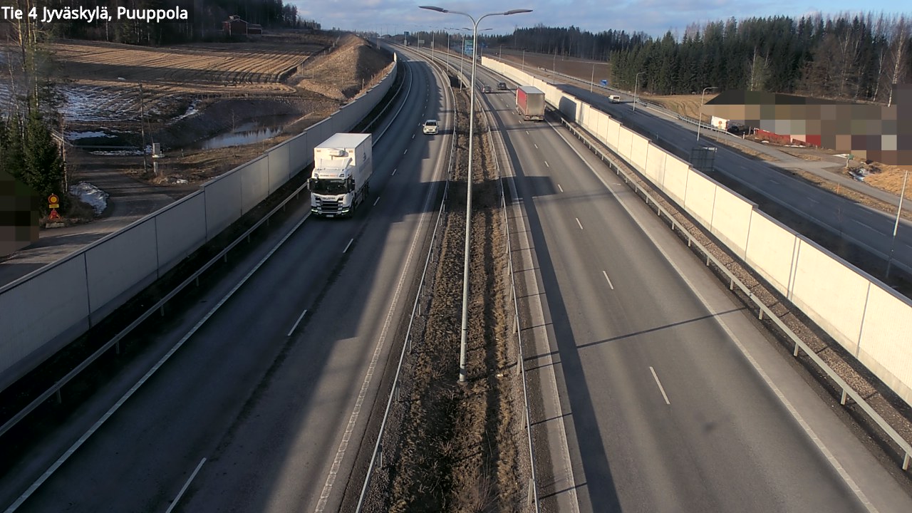 Weather Camera Image Road 4 Jyväskylä, Puuppola, Jyväskylä, Keski-Suomi