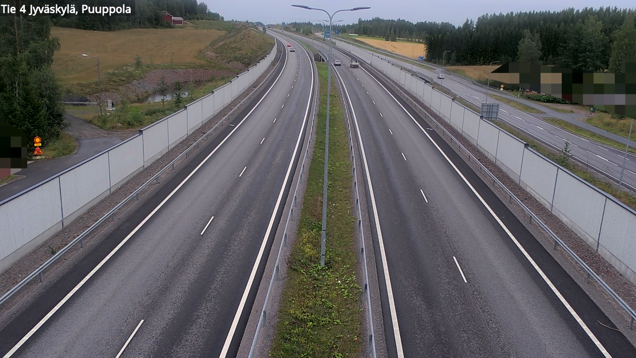 Weather Camera Image Road 4 Jyväskylä, Puuppola, Jyväskylä, Keski-Suomi