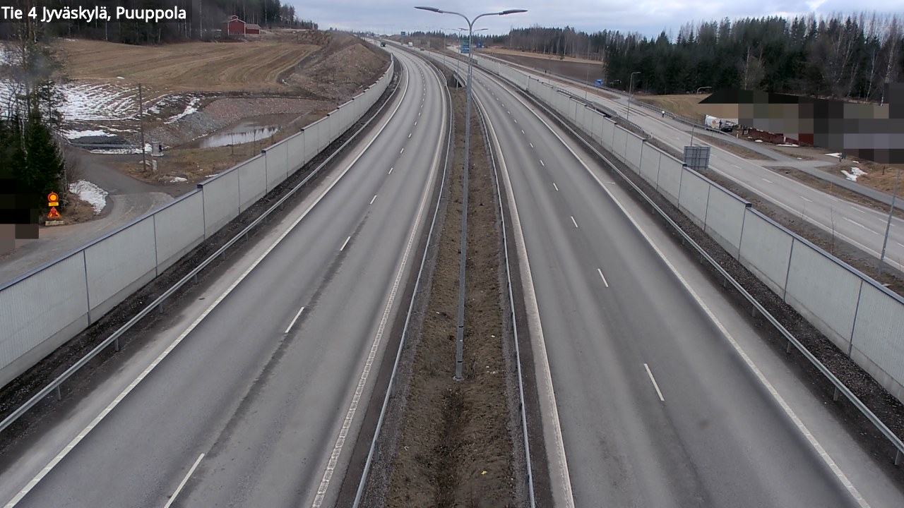 Weather Camera Image Road 4 Jyväskylä, Puuppola, Jyväskylä, Keski-Suomi