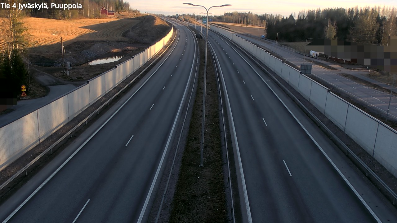 Weather Camera Image Väg 4 Jyväskylä, Puuppola, Jyväskylä, Keski-Suomi