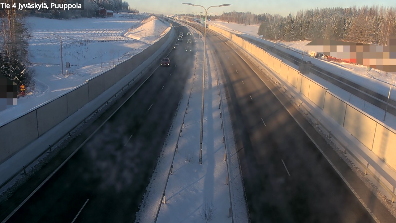 Weather Camera Image Väg 4 Jyväskylä, Puuppola, Jyväskylä, Keski-Suomi