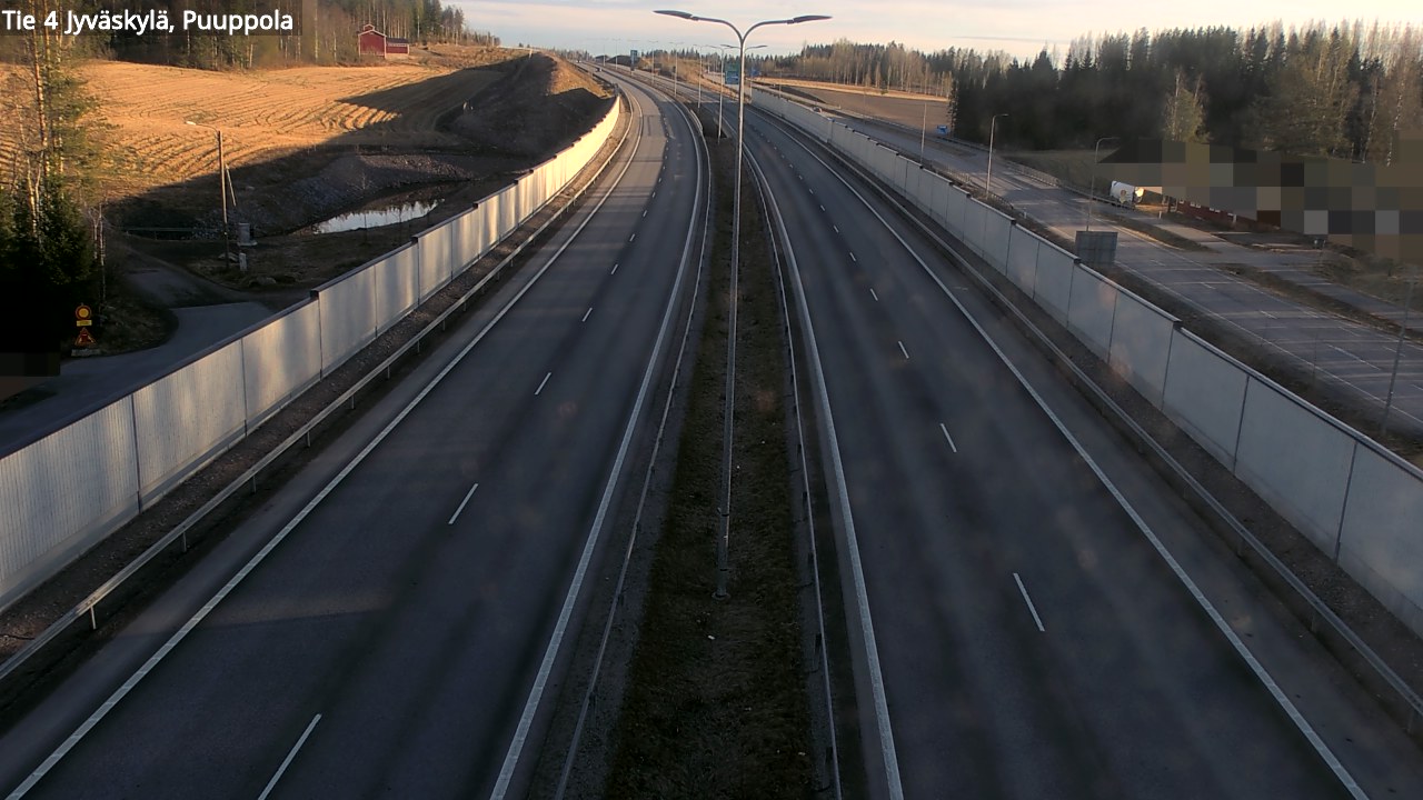Weather Camera Image Väg 4 Jyväskylä, Puuppola, Jyväskylä, Keski-Suomi