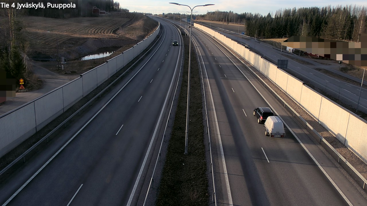 Weather Camera Image Väg 4 Jyväskylä, Puuppola, Jyväskylä, Keski-Suomi