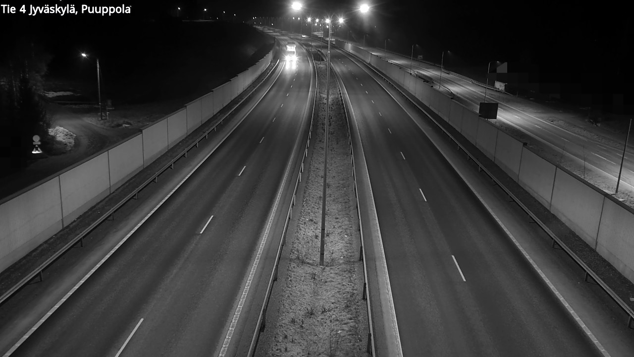 Weather Camera Image Väg 4 Jyväskylä, Puuppola, Jyväskylä, Keski-Suomi