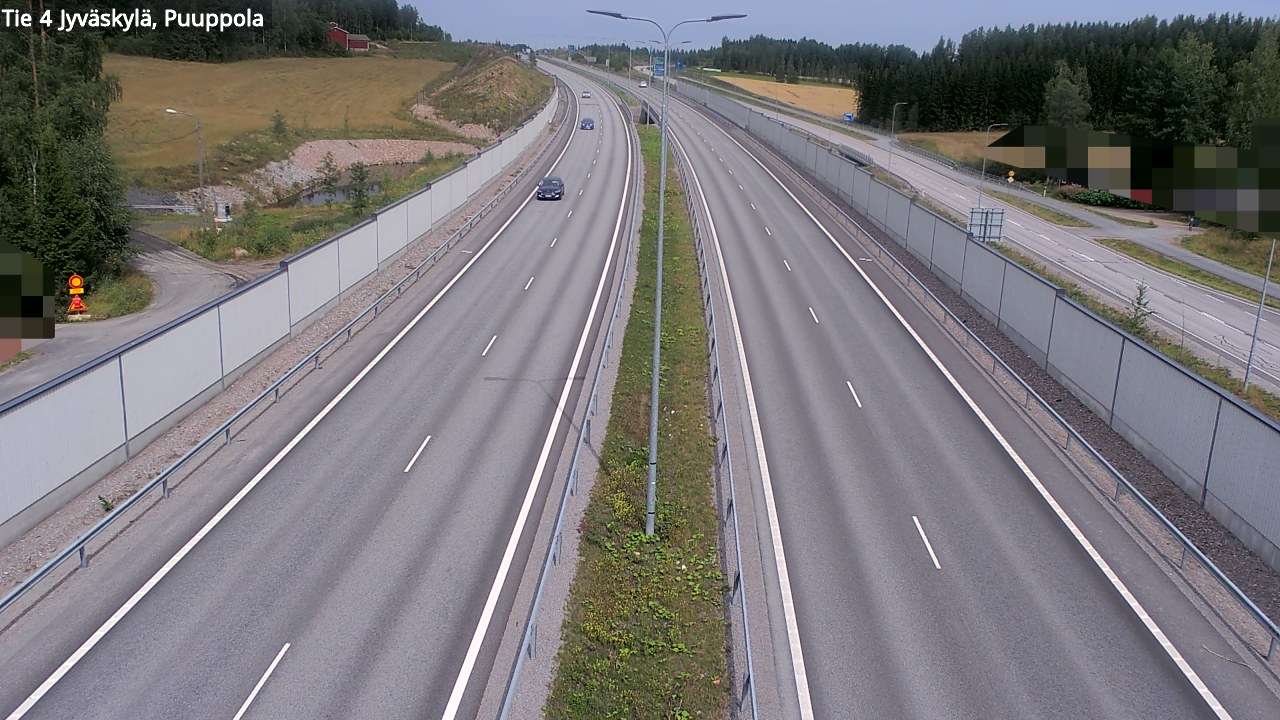 Weather Camera Image Väg 4 Jyväskylä, Puuppola, Jyväskylä, Keski-Suomi