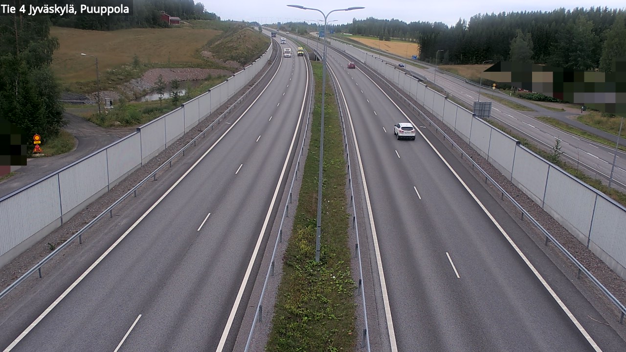 Weather Camera Image Road 4 Jyväskylä, Puuppola, Jyväskylä, Keski-Suomi