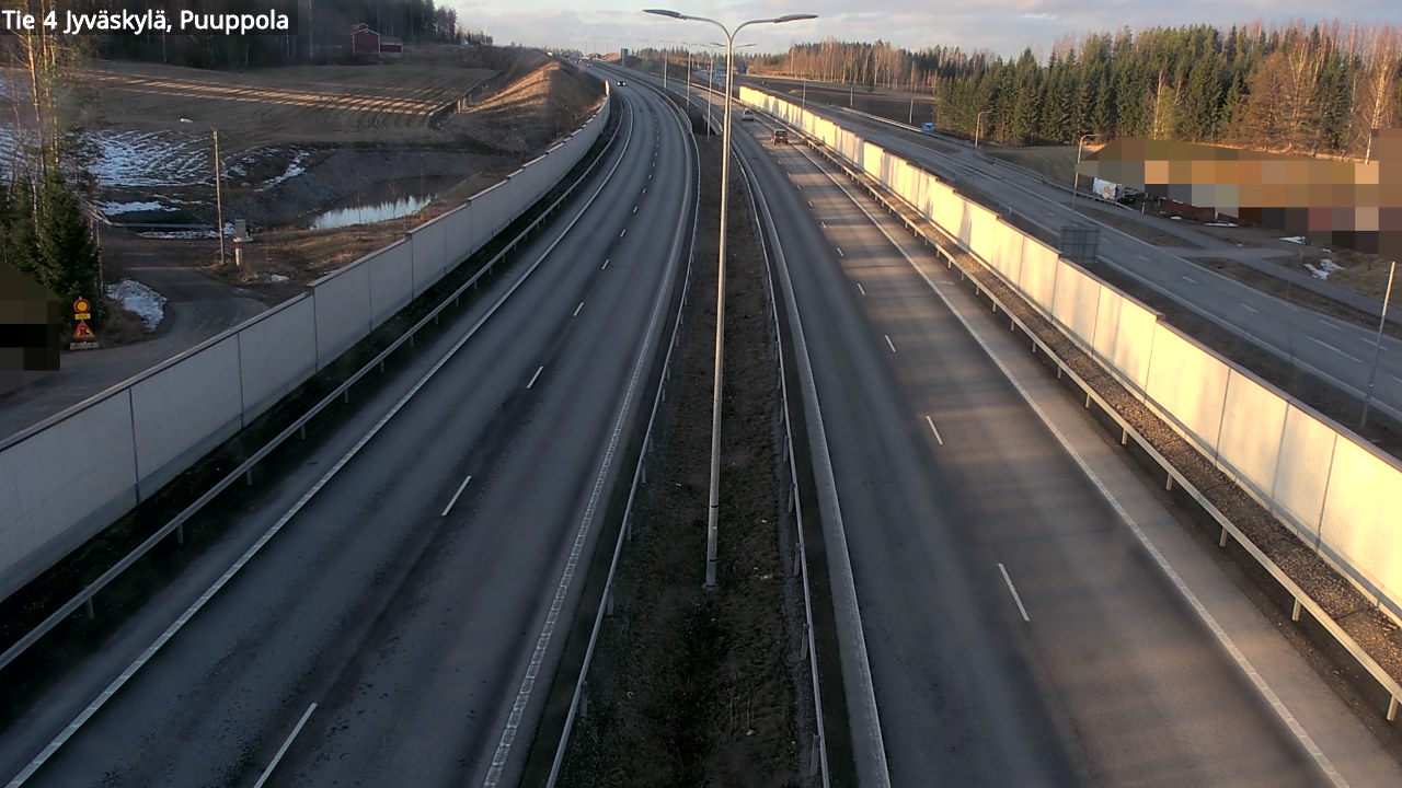 Weather Camera Image Väg 4 Jyväskylä, Puuppola, Jyväskylä, Keski-Suomi