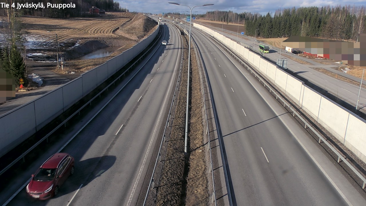 Weather Camera Image Road 4 Jyväskylä, Puuppola, Jyväskylä, Keski-Suomi