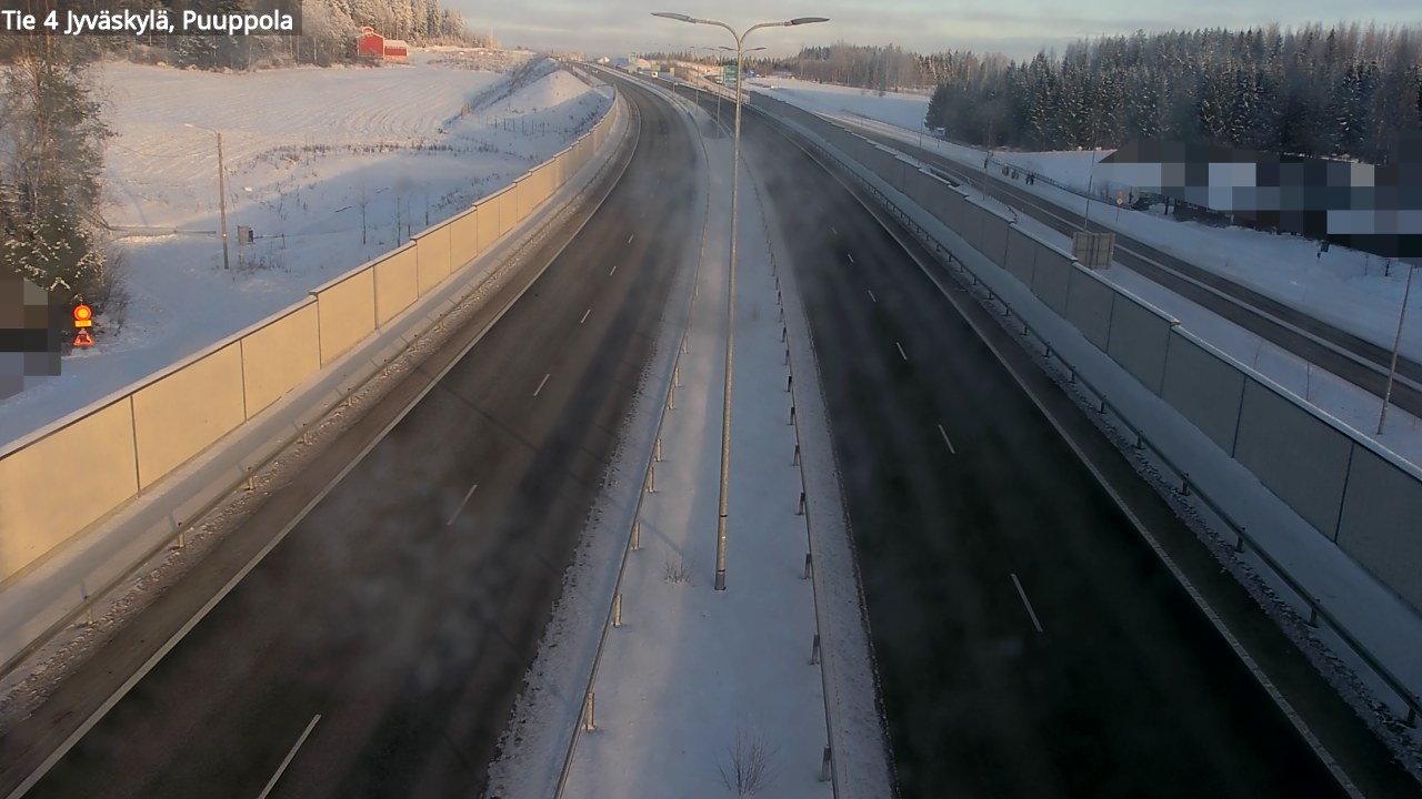 Weather Camera Image Road 4 Jyväskylä, Puuppola, Jyväskylä, Keski-Suomi