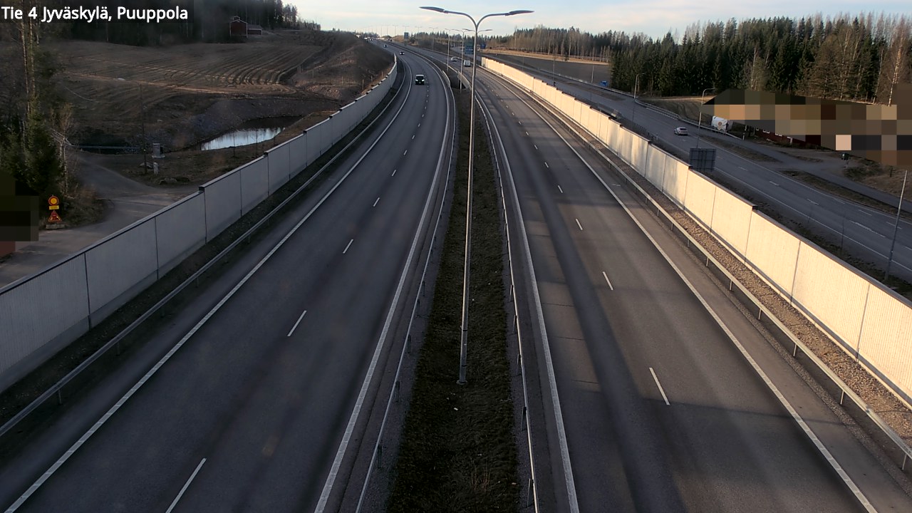 Weather Camera Image Väg 4 Jyväskylä, Puuppola, Jyväskylä, Keski-Suomi
