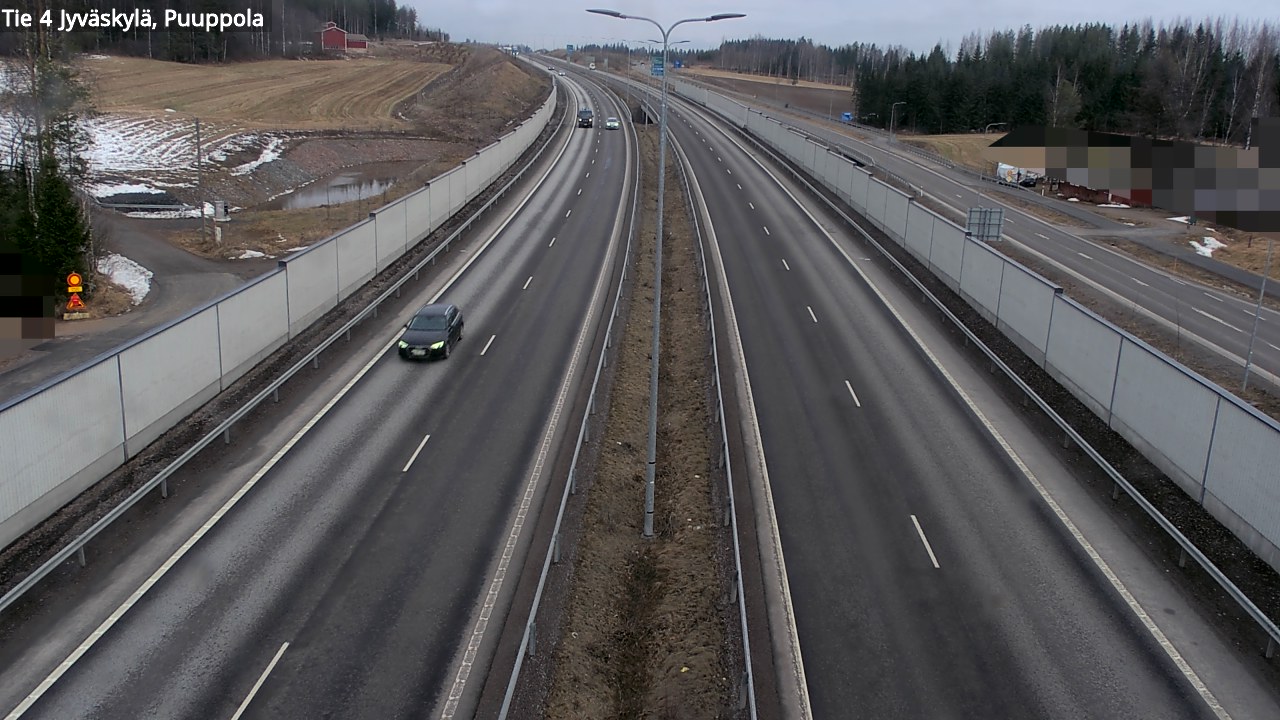 Weather Camera Image Road 4 Jyväskylä, Puuppola, Jyväskylä, Keski-Suomi