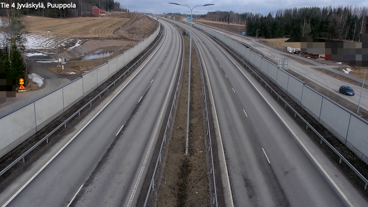 Weather Camera Image Road 4 Jyväskylä, Puuppola, Jyväskylä, Keski-Suomi