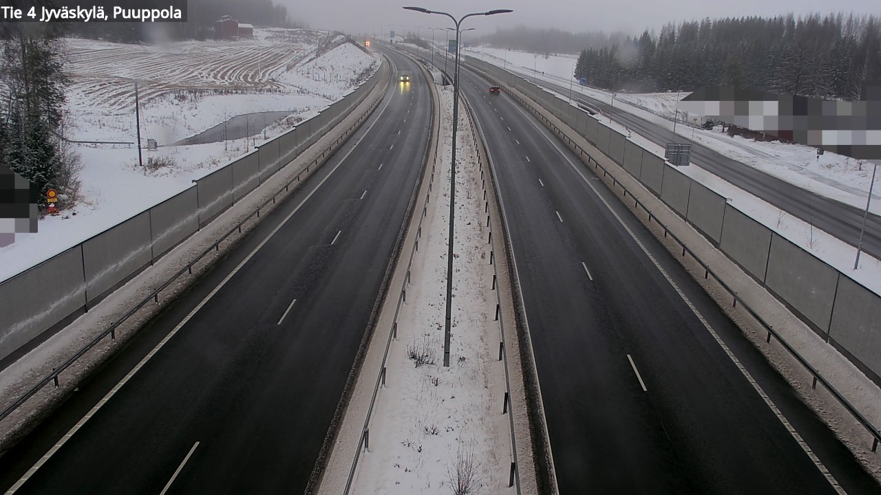 Weather Camera Image Road 4 Jyväskylä, Puuppola, Jyväskylä, Keski-Suomi