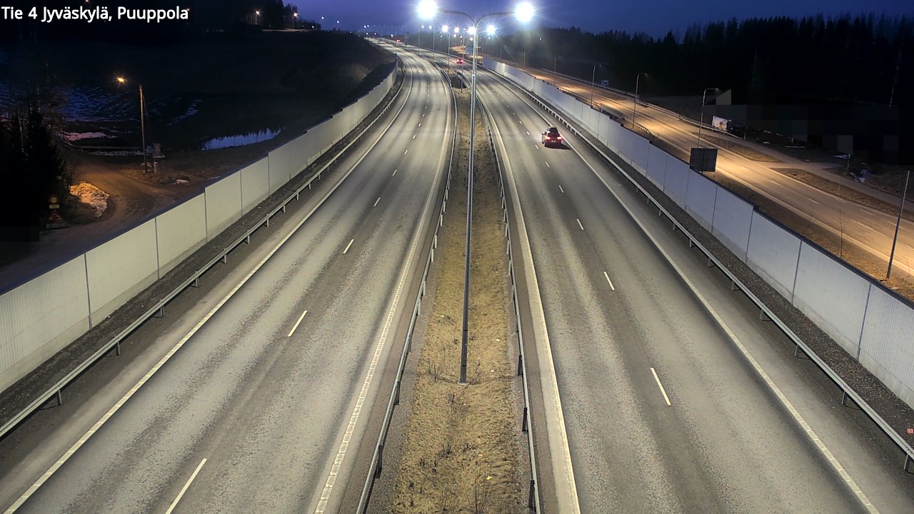 Weather Camera Image Väg 4 Jyväskylä, Puuppola, Jyväskylä, Keski-Suomi